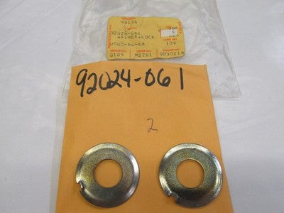 NOS OEM FACTORY KAWASAKI KX250 KT250 KDX250 LOCK WASHER 92024-061    SOLD AS 2