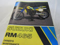 Suzuki RM465  owners manual rm465
