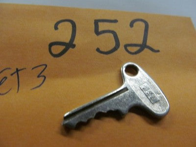 Vintage Yamaha OEM Factory Pre Cut Motorcycle Key # 252
