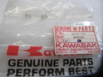 Kawasaki NOS 46037-007 Left Spring H1 H2 S2 KH KH500 Mach IV Mach III SOLD AS 2