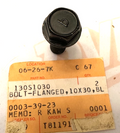 Kawasaki 130S1030 OEM 10x30mm Flanged Bolt