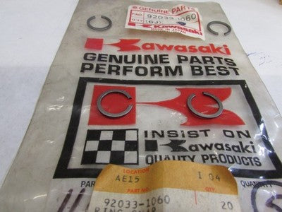 KAWASAKI NEW OEM SNAP RING 92033-1060  SOLD AS 4