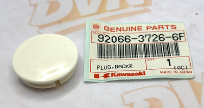 NOS Kawasaki OEM Pearl White Backrest Plug 1989-1992 JB650 92066-3726-6F