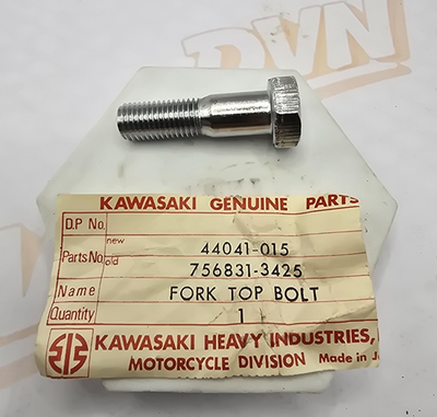 1 NOS Genuine 1968-1969 Kawasaki F3 Factory Front Fork Top Bolt OEM 44041-015