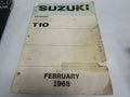 Suzuki T10 Parts Manual Catalogue 1963-1968