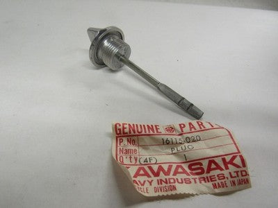 74-79 KAWASAKI KS125 KS 125 DIPSTICK CLUTCH COVER FILLER PLUG 16115-020