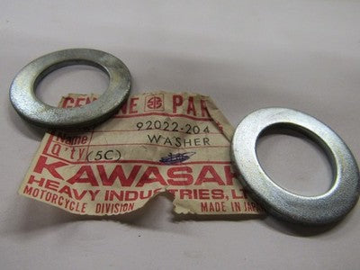 NOS OEM Kawasaki KZ900 H1 KH400 KH500 S2 PLAIN WASHER QTY2 92022-204