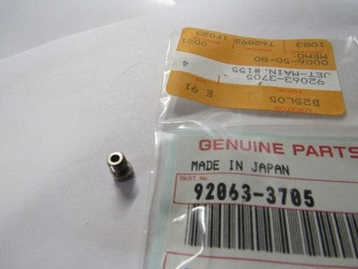 1 NOS Genuine Kawasaki MAIN JET #155 OEM Motorcycle Part Factory 92063-3705