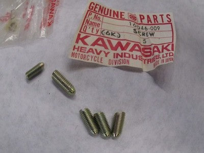 NOS Slotted Screw Fits: Kawasaki 76-77 KZ900 16046-009   SOLD AS 5