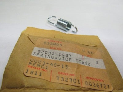 KAWASAKI KE100 KL250 1982 1986 GENUINE NOS PROP STAND SPRING - # 92081-1483