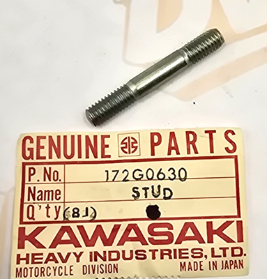 NOS Kawasaki 172G0630 Stud 6x30 H2 750 F6 F7 KV MT1 KV75 Mach IV 1971-80 OEM