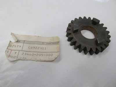 NOS HONDA CA95 CB92 TRANSMISSION COUNTER SHAFT 3RD GEAR PART# 23460-205-000