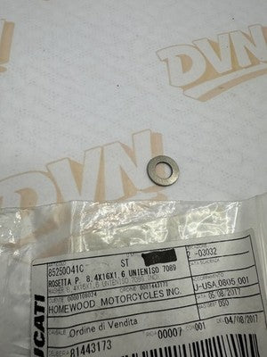 85250041C NEW OEM DUCATI WASHER 8.4X17X1.6