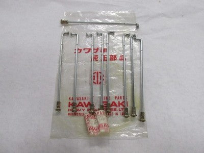 NOS OEM KAWASAKI F9 F81M LH OUTER FRONT SPOKE   QTY-9   41028-040