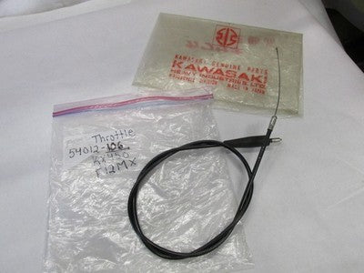 Kawasaki NOS NEW 54012-106 Throttle Cable F12MX KX KX450