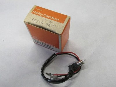 Aermacchi Harley NOS NEW 67318-74 Speedometer Socket w  Wire FXR XL XLH XLCH