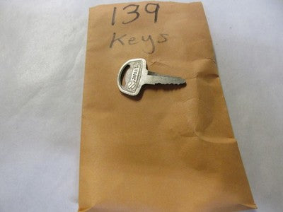 Vintage Suzuki  OEM Factory Pre Cut Motorcycle Key # 139