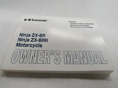 003 KAWASAKI NINJA ZX-6RR (ZX600-K1) OWNERS MANUAL