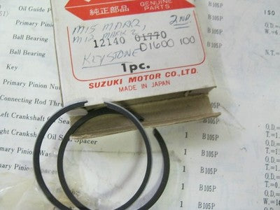 Suzuki M12 M15 nos 2nd over piston ring set 1963-1968       12140-01770