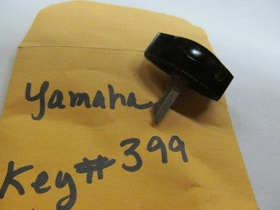 Vintage Yamaha OEM Factory Pre Cut Motorcycle Key # 399 black top