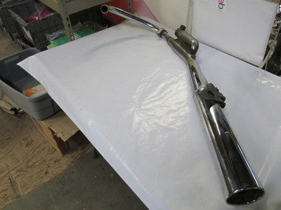 Suzuki gs700e   left  side exhaust