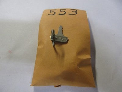 Vintage Suzuki  OEM Factory Pre Cut Motorcycle Key # 553