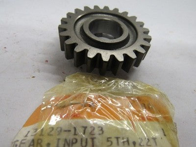BRAND NEW GENUINE KAWASAKI KX80 1986-2000 MODELS INPUT GEAR 5TH 22T   13129-1723