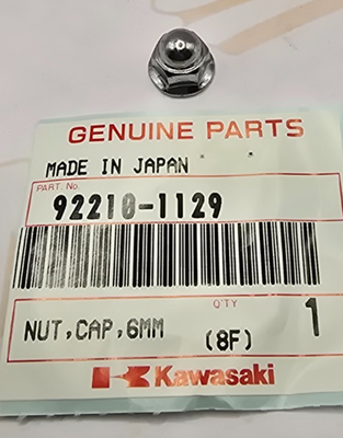 NEW Genuine Kawasaki OEM Nut Cap 92210-1129