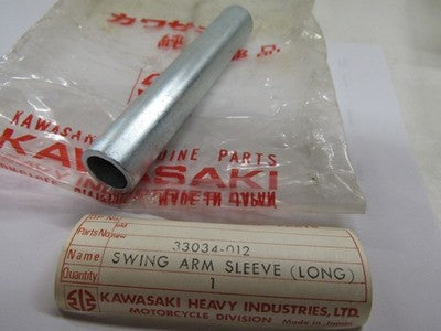 Kawasaki NOS NEW 33034-012 Long Swing Arm Sleeve S1 S2 S3 F5 F8 F9 KH400 117.5MM