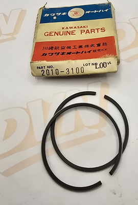 NOS OEM Kawasaki J1 .020" (.50mm) OveR Piston RingS 13025-001 SUPER:  2010-3100