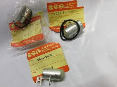 NOS OEM NEW ORIGINAL SUZUKI 1972-77 GT550  CONDENSER SET  KOKUSON