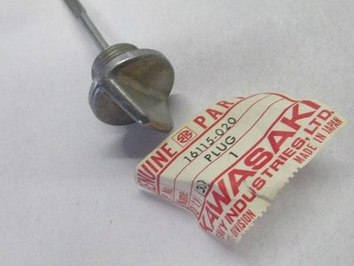 74-79 KAWASAKI KS125 KS 125 DIPSTICK CLUTCH COVER FILLER PLUG 16115-020