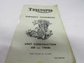 Triumph 650cc Unit Construction Owner's Handbook Manual Engine DU 24875 Original
