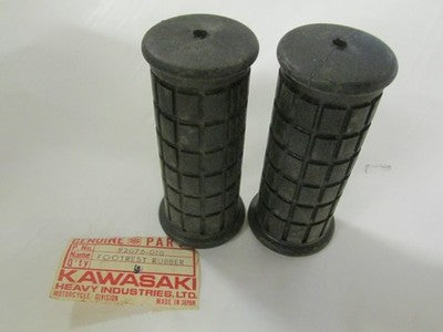 Kawasaki NOS  Footrests to Fit: A1/A7/F3/W2/W1 Models P/N 92076-010 SOLD AS PAIR