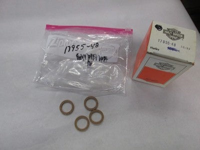 NOS Harley Davidson Push Rod Cork Washer 58-64 FL 65-80 FLH 17955-48 QTY4