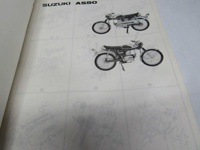 Suzuki AS50  PARTS  MANUAL  1968 1969
