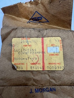 1 NOS Genuine Kawasaki 1981 KX250 KX420 1982 KDX250 Damper Cover OEM 11012-1165
