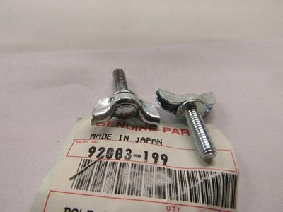 NOS  OEM FACTORY KAWASAKI KH400 KLT250 CLEANER ELEMENT BOLT 92003-199  SOLD AS 2
