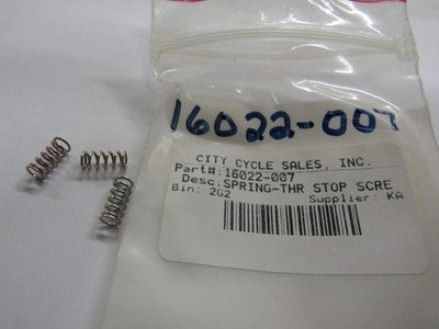 Kawasaki NOS NEW 16022-007 Throttle Stop Screw Spring Z1 H1 H2 S1 S3 A1 A7 AR C2