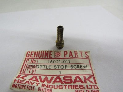 Kawasaki NOS NEW 16021-011 Throttle Stop Screw F5 F8 F81M Bison