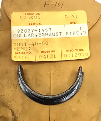Kawasaki Exhaust Pipe Collar, 92027-1457