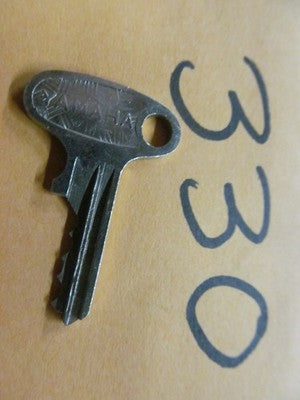Vintage Yamaha OEM Factory Pre Cut Motorcycle Key # 330