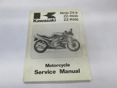 1990-1993  Kawasaki ZX-6 ZZ-R600 ZZ-R500 OEM FACTORY REPAIR SERVICE MANUAL