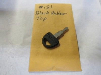 Vintage Suzuki  OEM Factory Pre Cut Motorcycle Key # 121 black top