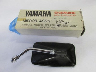 NOS 1981-83 Yamaha Virago Left Mirror, XV920 XS650S XS650