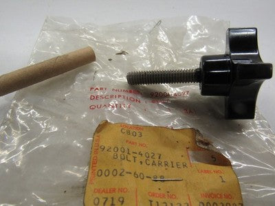 OEM Kawasaki KLT250 Prairie 250      92001-4027 Carrier Bolt Cargo Rack Screw