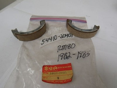 NOS OEM Suzuki 1982-1985 RM80 Brake Shoes 54410-20401