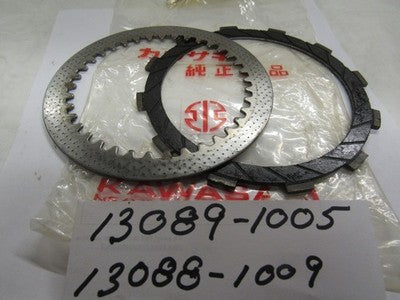 Kawasaki KZ305 KDX250 KXT250 13089-1005 -FRICTION &STEEL PLATE SET 13088-1009