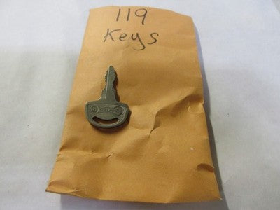 Vintage Suzuki  OEM Factory Pre Cut Motorcycle Key # 119