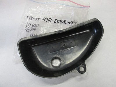 Suzuki 1973 TC100 TS100 Side Cover NOS TS100 Frame Panel 47111-25300  SIVER